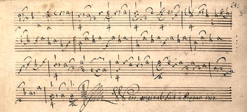 Illustration of a Baroque Score (Weiss)