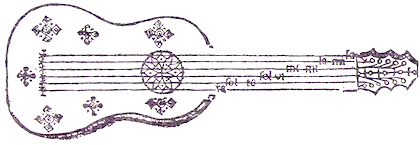 Illustration of a Vihuela