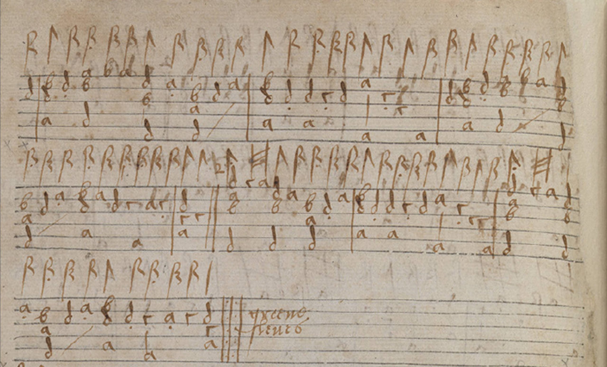 Illustration of a Renaissance Score (Greensleeves)